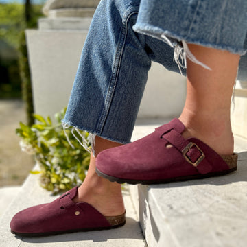 Solal sabot - Pastelle Boutique36Suede Ciel