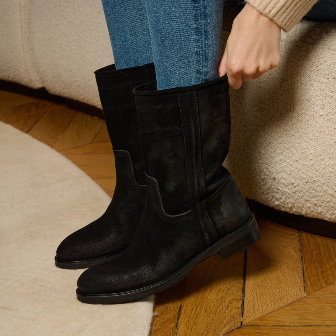 Charly – Bottes Cavalières Camarguaises en Cuir – Pastelle Boutique