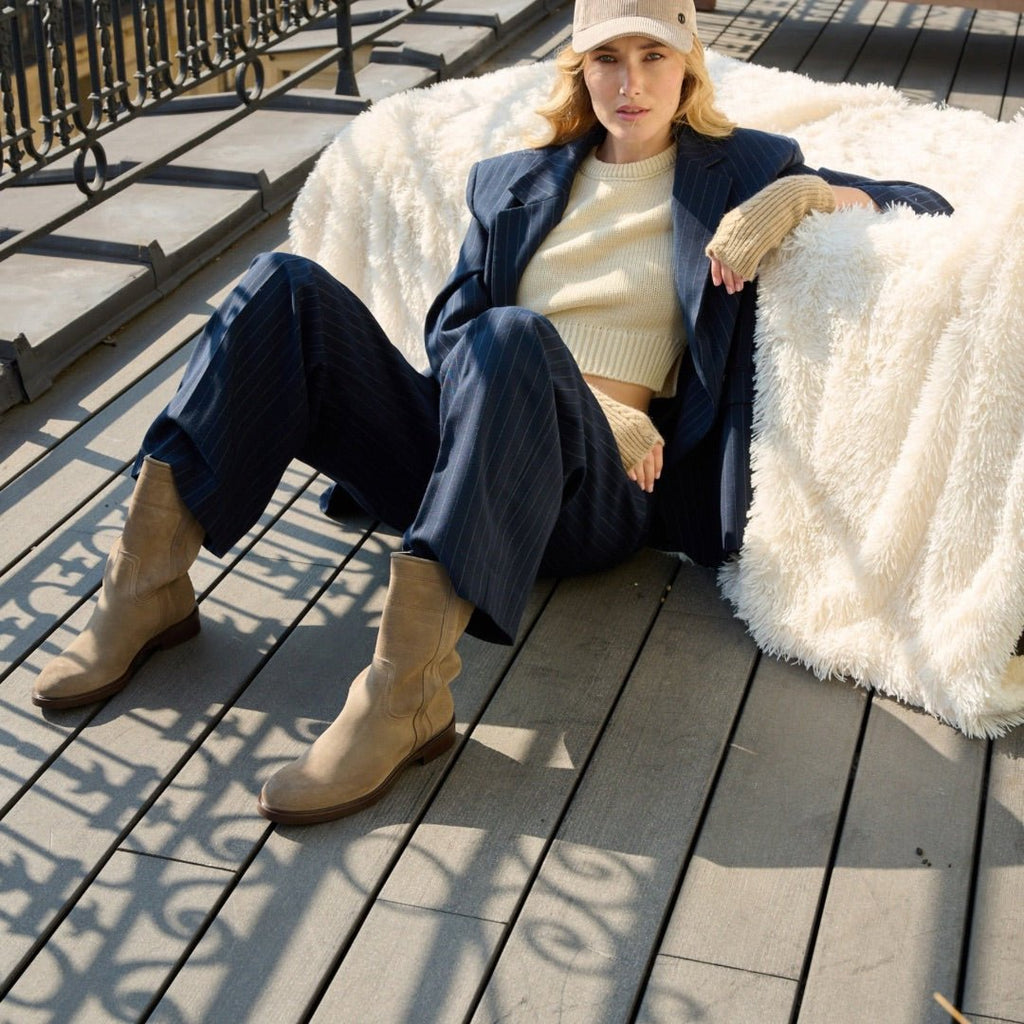 Charly – Bottes Cavalières Camarguaises en Cuir - Pastelle Boutique36noir