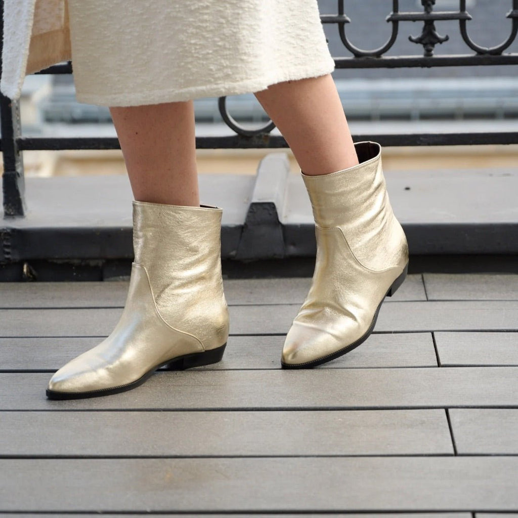 Manon – Bottines à Talon Intérieur Amovible - Pastelle Boutique36Taupe