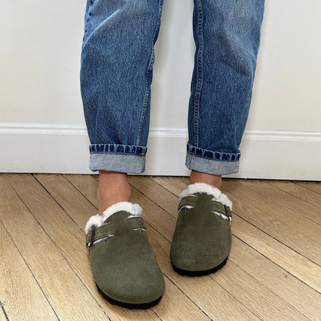 Solal sabot fourrées - Pastelle Boutique36Camel / Camel