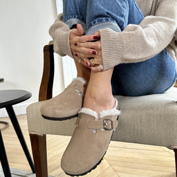 Solal sabot fourrées - Pastelle Boutique36Camel / Camel