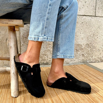 Solal sabot - Pastelle Boutique36Suede Ciel