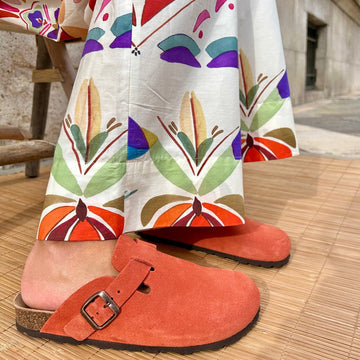 Solal sabot - Pastelle Boutique36Suede Ciel