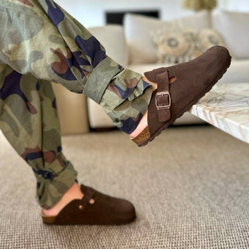 Solal sabot - Pastelle Boutique36Suede Ciel