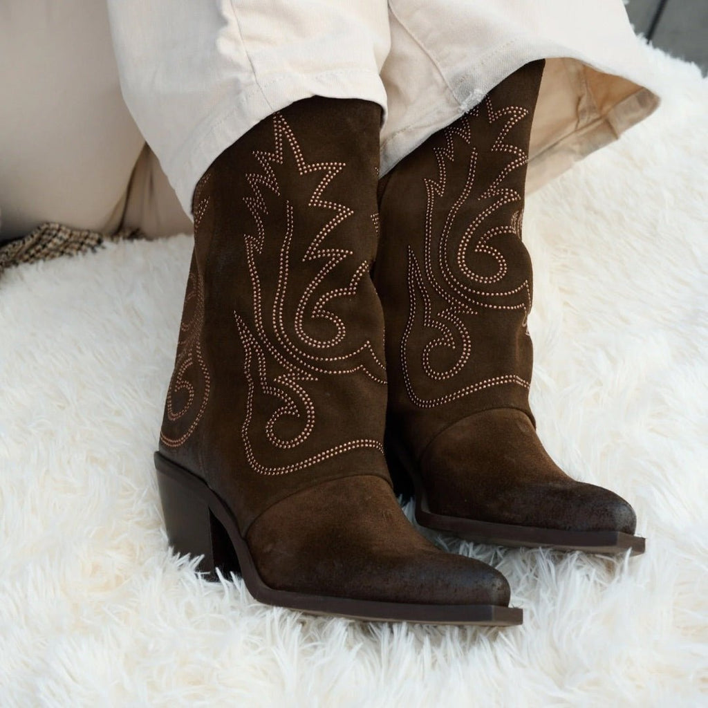 Valérie – Bottes Cuissardes à Enfiler - Pastelle Boutique36Marron