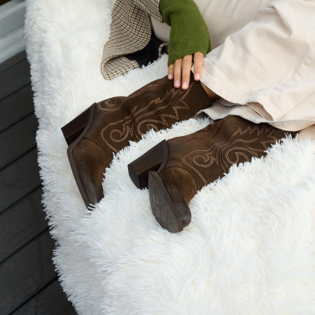 Valérie – Bottes Cuissardes à Enfiler - Pastelle Boutique36noir