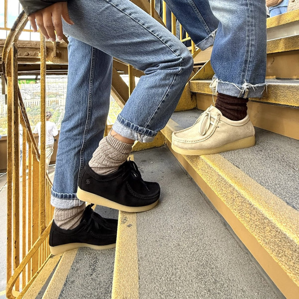 ZAP – Mocassins à Lacets en Daim, Semelle Crêpe Naturelle, Confort & Élégance - Pastelle Boutique36Taupe