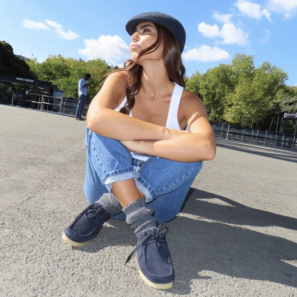 ZAP – Mocassins à Lacets en Daim, Semelle Crêpe Naturelle, Confort & Élégance - Pastelle Boutique36Taupe