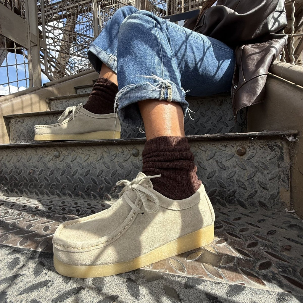 ZAP – Mocassins à Lacets en Daim, Semelle Crêpe Naturelle, Confort & Élégance - Pastelle Boutique36Taupe