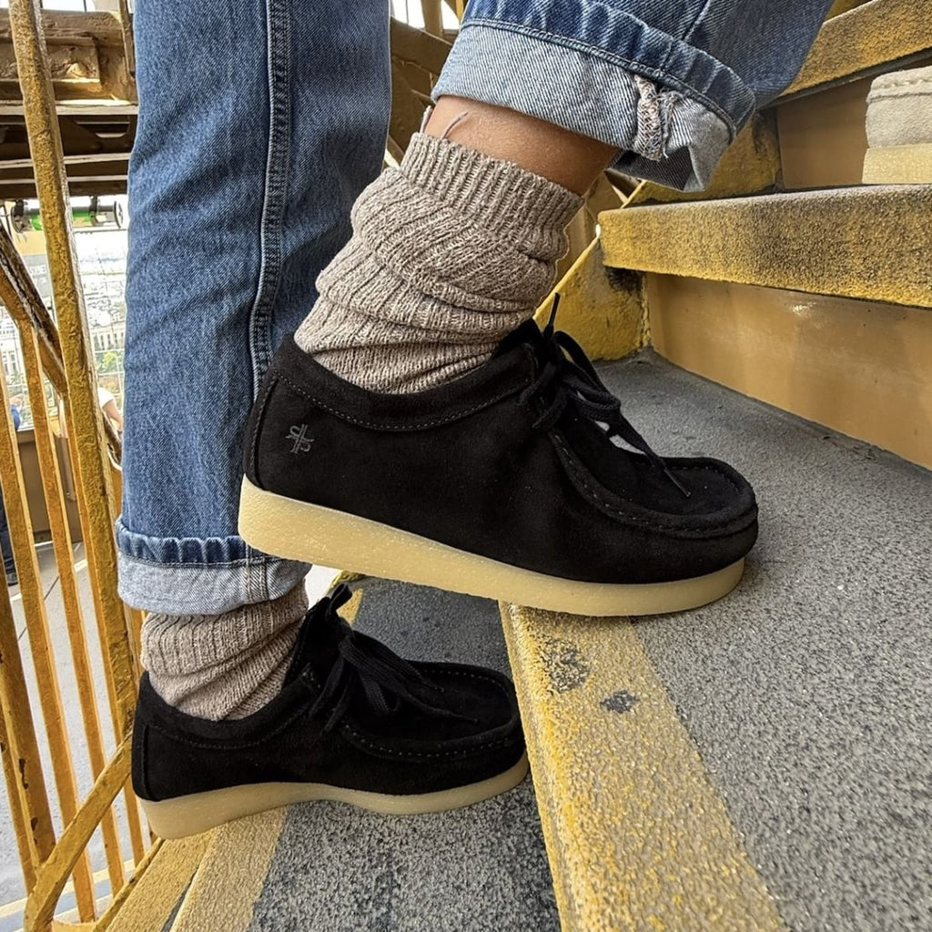 ZAP – Mocassins à Lacets en Daim, Semelle Crêpe Naturelle, Confort & Élégance - Pastelle Boutique36Taupe