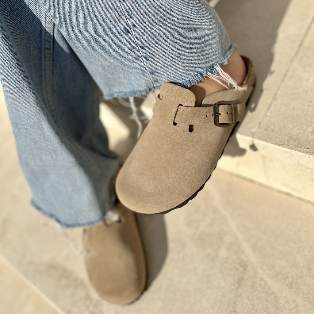 Solal sabot - Pastelle Boutique36Suede Taupe