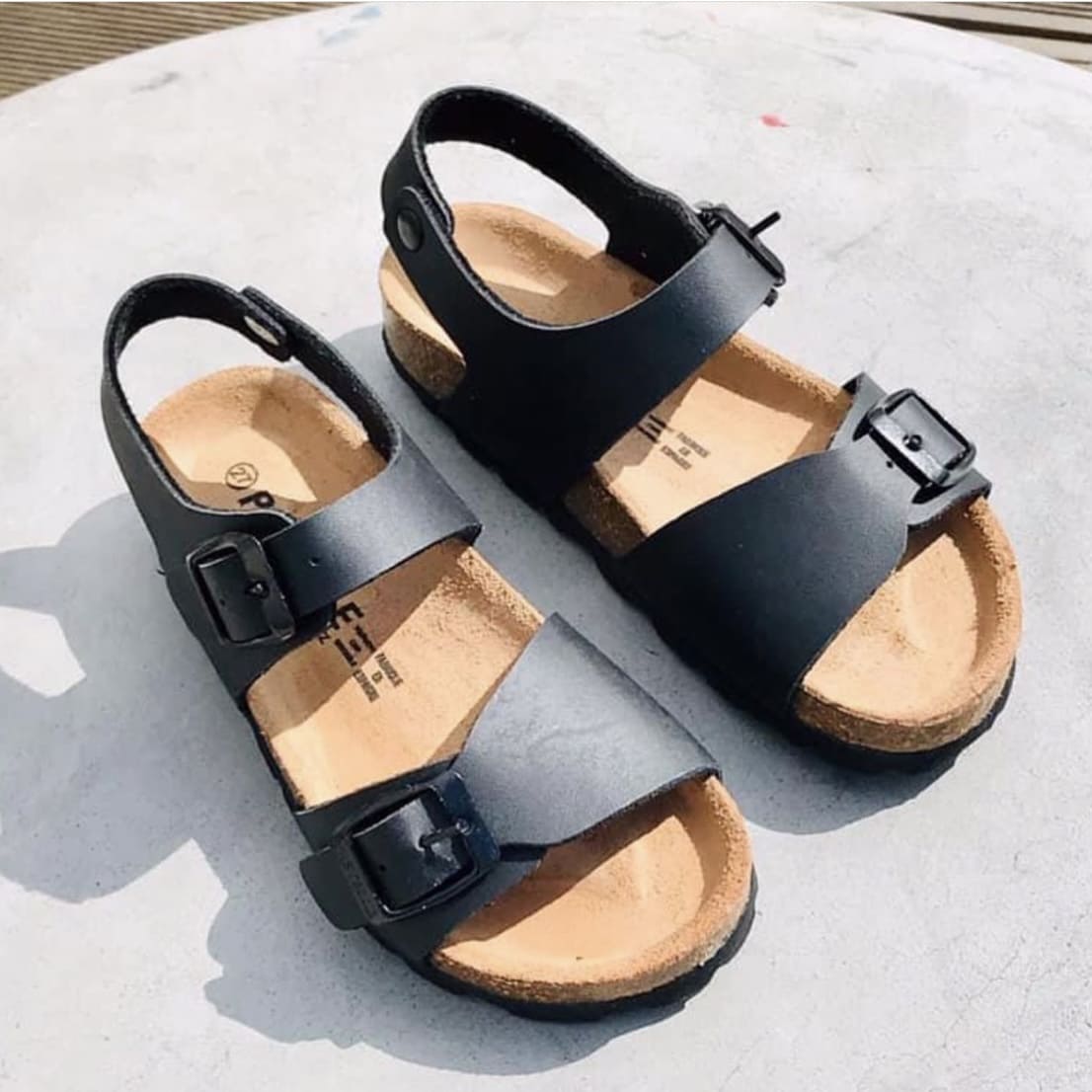 Elroy – Sandales Bébé Garçon à Boucle Semelle Confort en Cuir